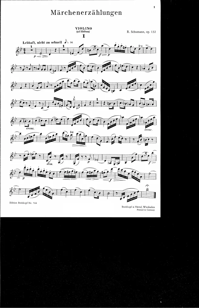 Violin (alternate for Clarinet)