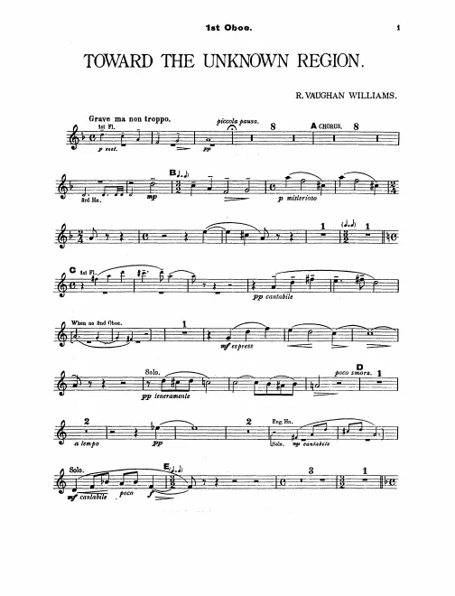Oboe 1, 2, English Horn