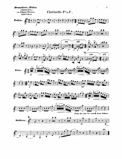 Clarinet 1, 2 (C)