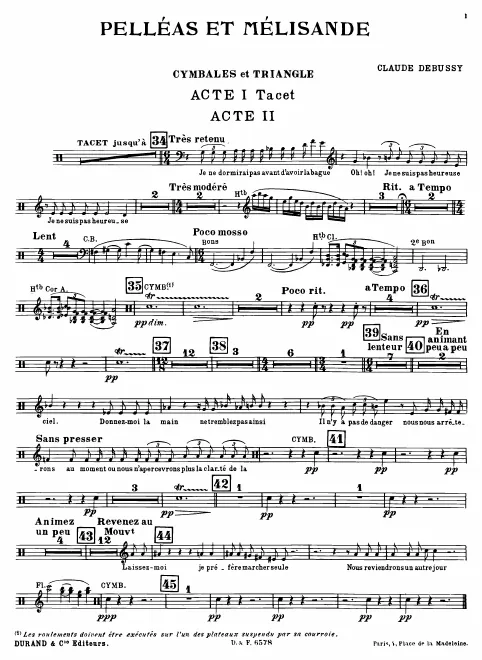 Cymbals/Triangle, Bells, Glockenspiel