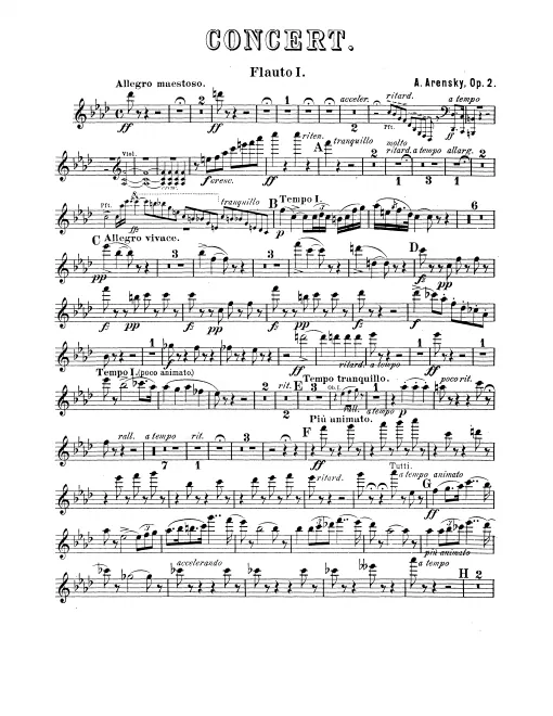 Flute 1, 2