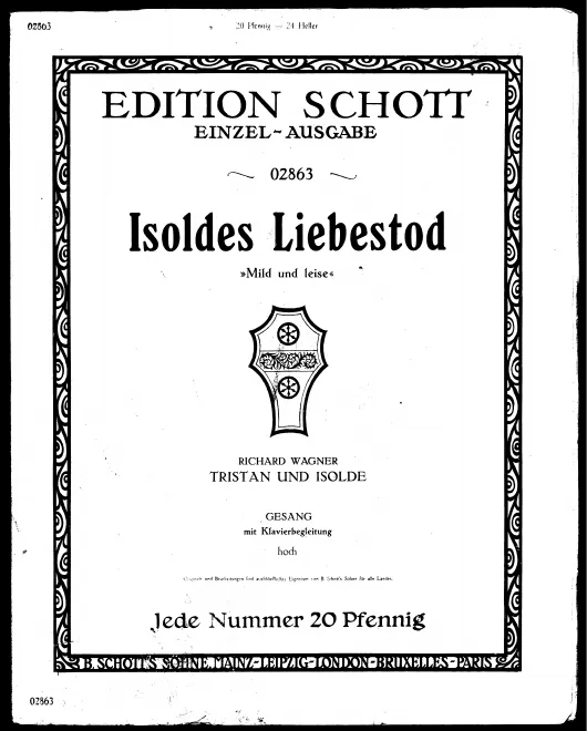 Complete Score ('Isoldes Liebestod')