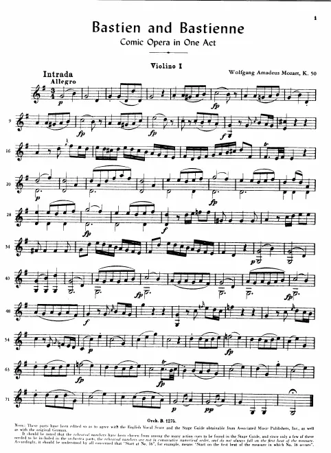 Violins I