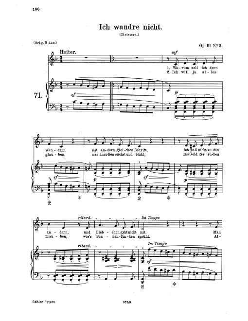 Complete Score (low voice / )