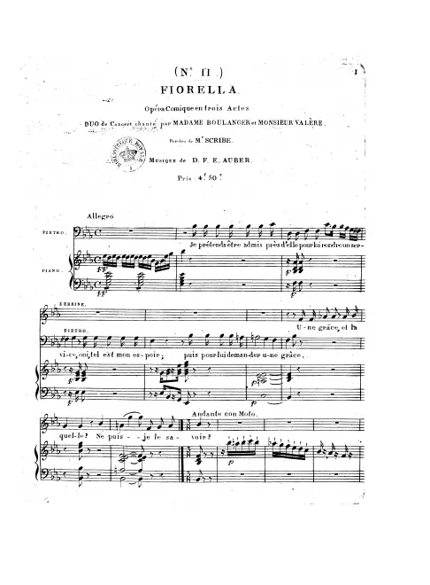 No.11, Duo: "Je prétends être admis" (Act III, No.10)