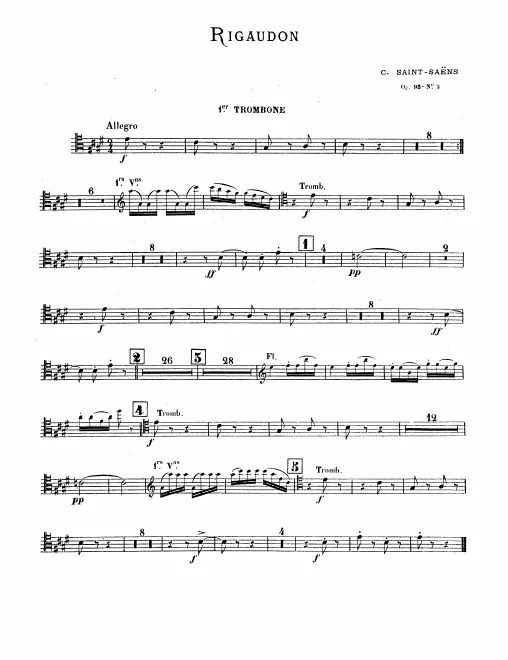 Trombone 1, 2