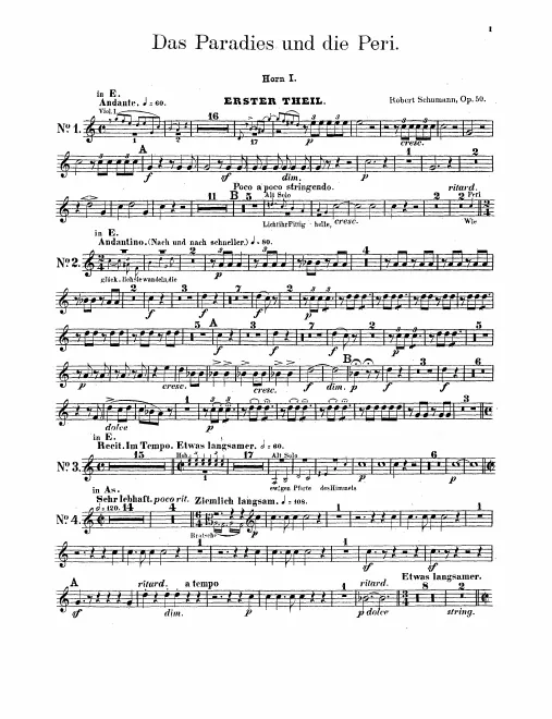 Horn 1, 2, 3, 4