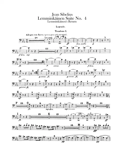 Trombone 1, 2, 3, Tuba