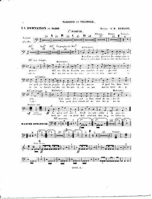 Snare Drum/Triangle, Cymbals/Bass Drum
