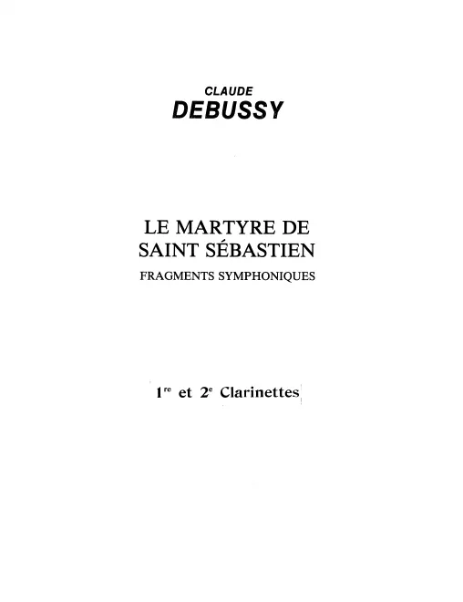 Clarinet 1/2, 3 (A/B), Bass Clarinet (B)