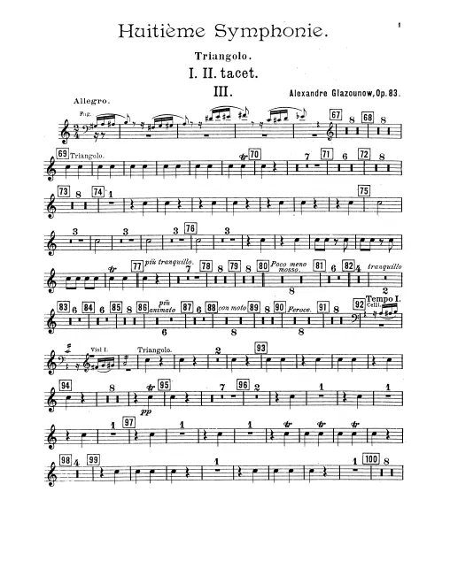 Triangle, Cymbals/Bass Drum