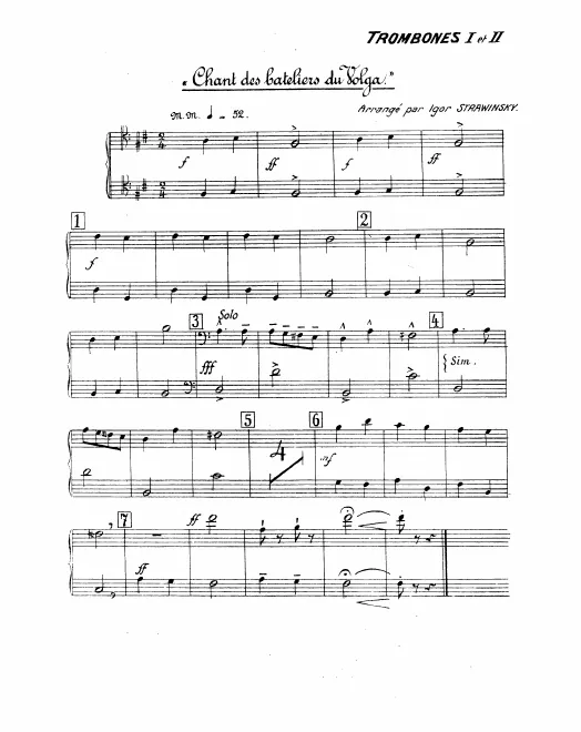 Trombone 1/2, 3, Tuba