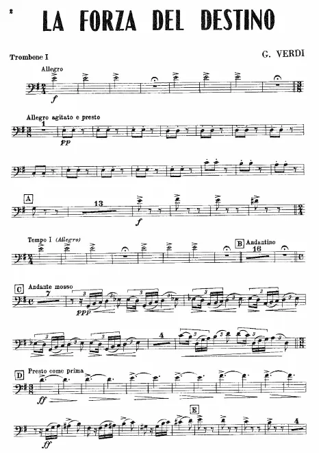 Trombones 1, 2, 3, Tuba