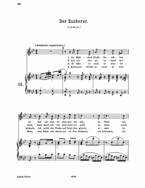Complete Score (original / high voice, )