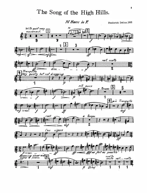Horn 1, 2, 3, 4, 5, 6 (F)