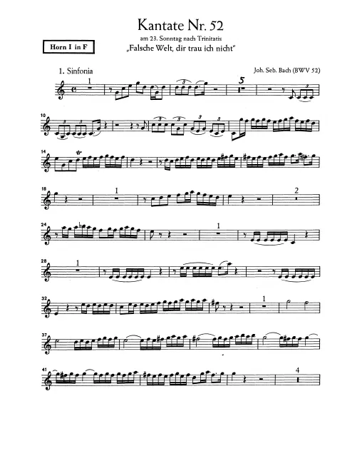 Horn 1, 2 (F)