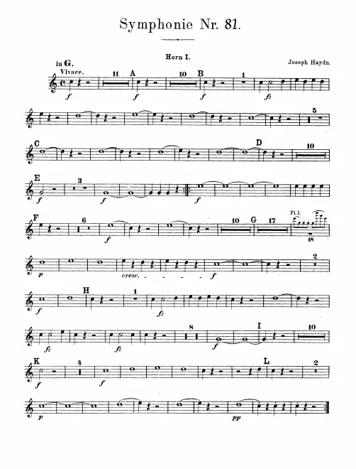Horn 1, 2 (G/D)