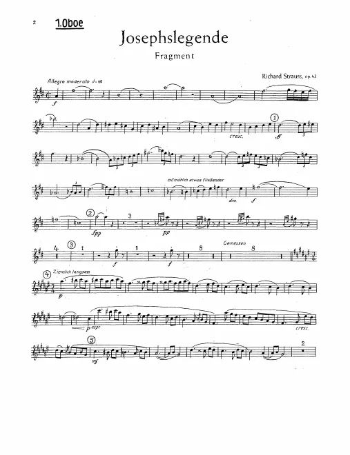 Oboe 1, 2, English Horn