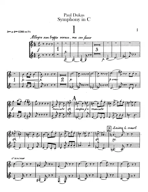 Horn 3/4 (in F, E)