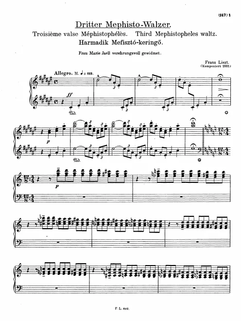 Complete Score (S.216)