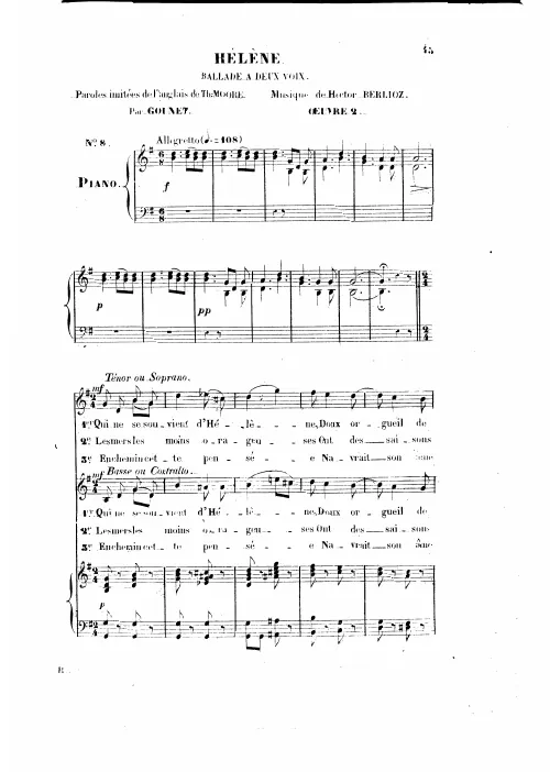 2. Hélène: ballade (H 40A)