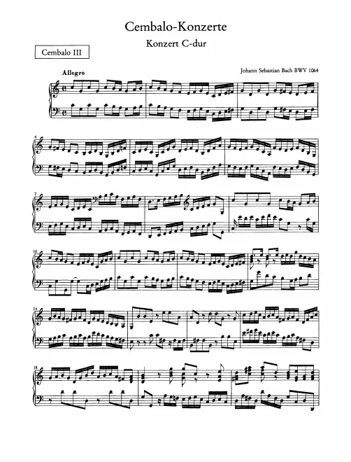 Harpsichord 3 solo