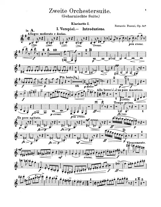 Clarinet 1, 2, 3/Bass Clarinet (A/B)