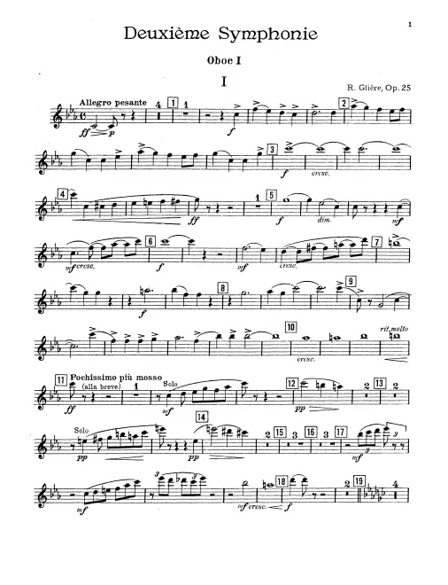Oboe 1, 2, English Horn