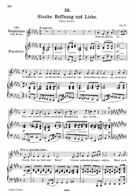 Complete Score (Medium Voice, transposed to )