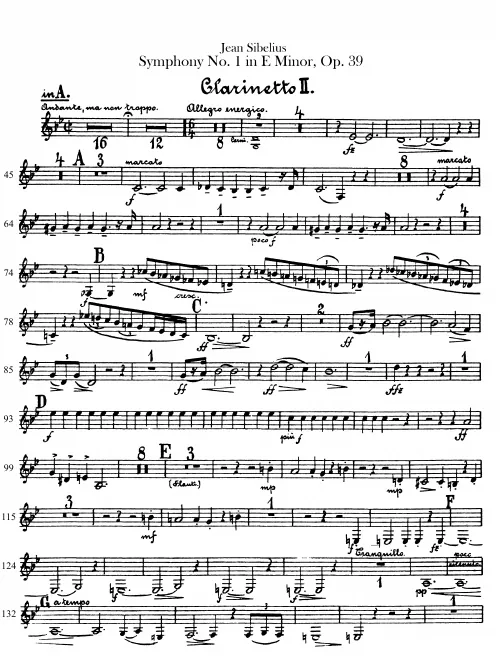 Clarinet 2 (A/B♭)