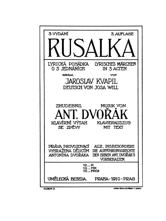Title, Preliminaries, Act I