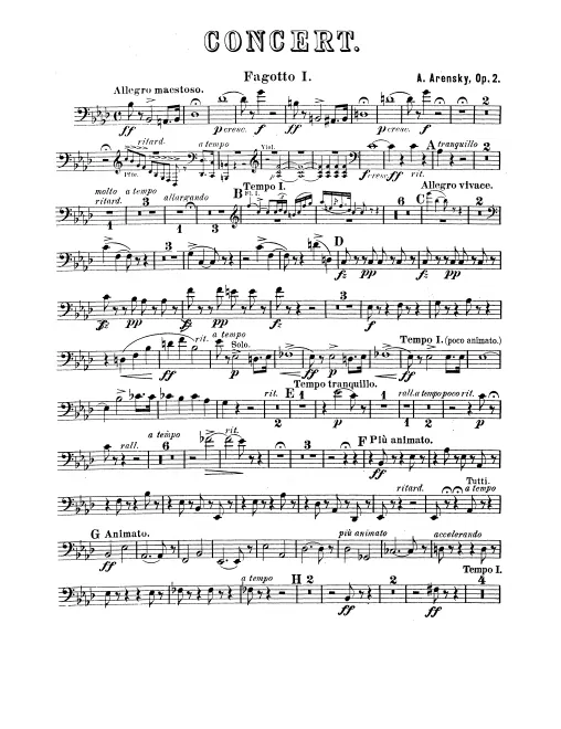 Bassoon 1, 2