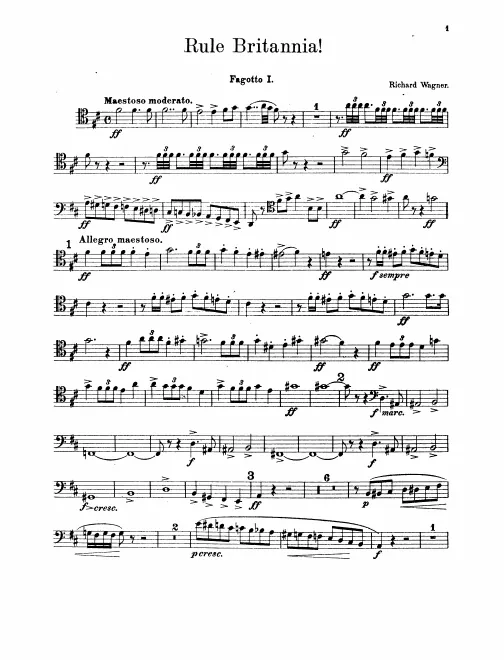 Bassoon 1, 2, Contrabassoon