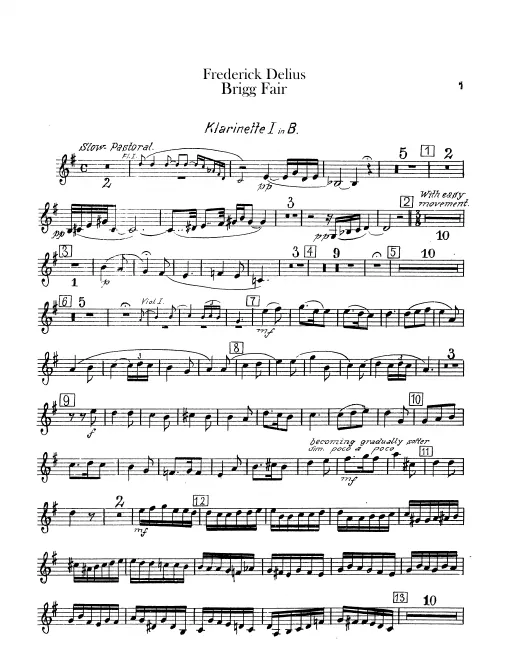 Clarinet 1, 2, 3, Bass Clarinet (B)