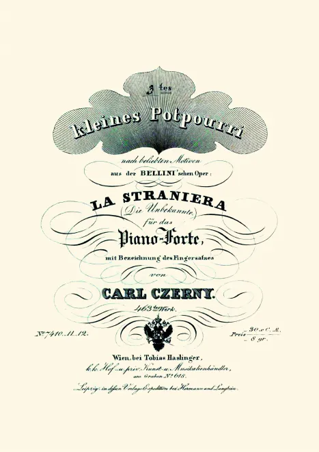12. Kleines Potpourri No.3 nach beliebten Motiven aus La straniera