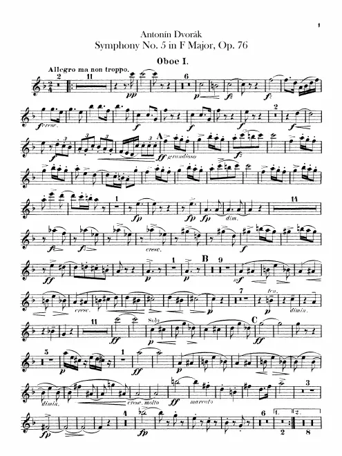 Oboe 1, 2