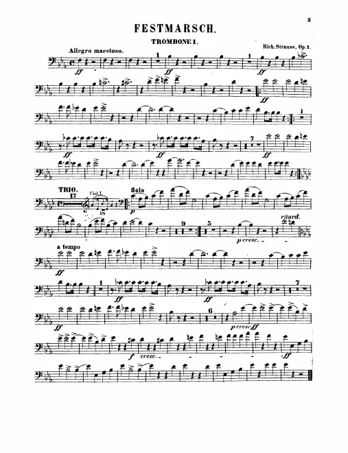 Trombone 1, 2, 3, Tuba