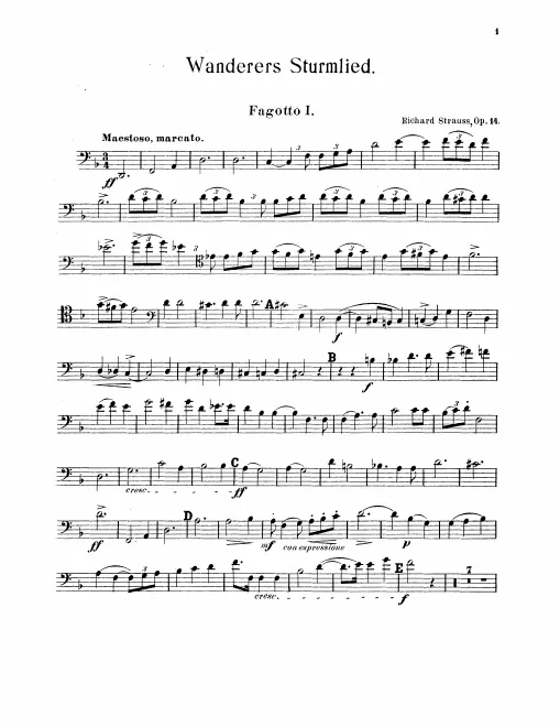 Bassoon 1, 2, Contrabassoon