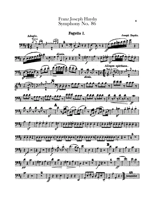 Bassoon 1, 2