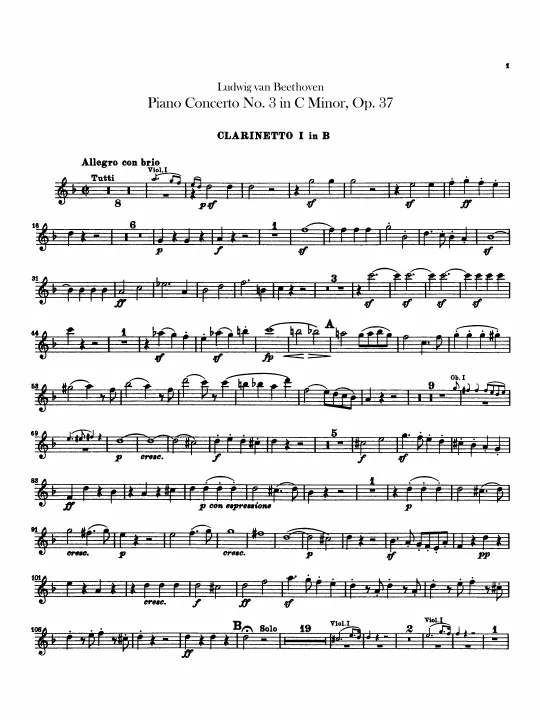 Clarinet 1, 2 (B)