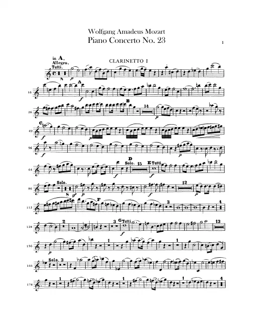 Clarinet 1, 2 (A)