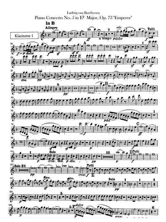 Clarinet 1, 2 (B, A)