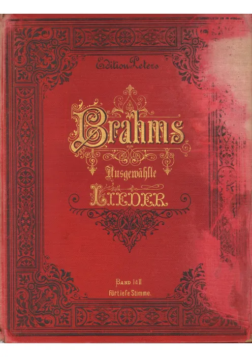 Cover Page (Peters), Title Page (Simrock)