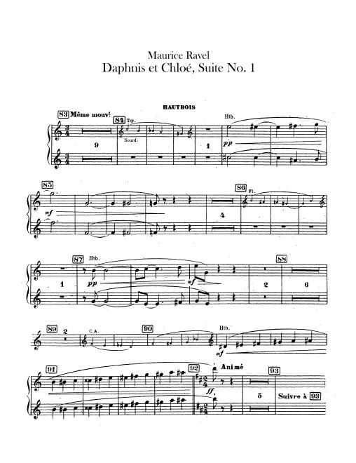 Oboes - alternate parts to substitute for chorus