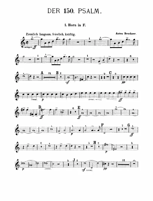 Horn 1, 2, 3, 4 (F)