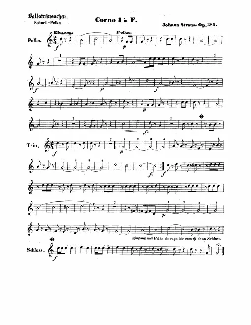Horn 1, 2, 3, 4 (F)