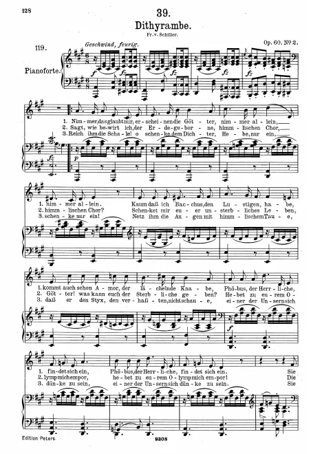Complete Score (Original / High voice, )