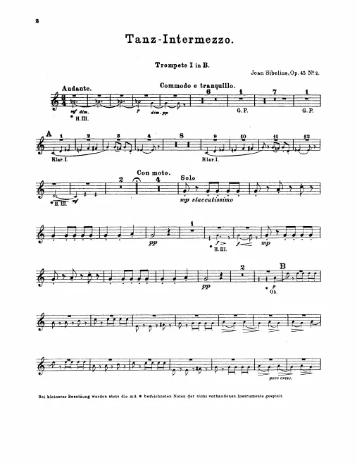 Cornet 1, 2 (B)*