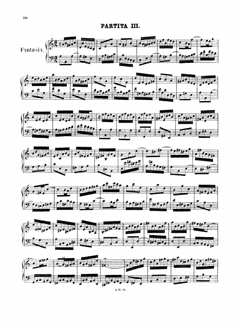 3. Partita in , BWV 827