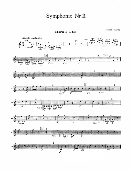Horn 1, 2 (E)